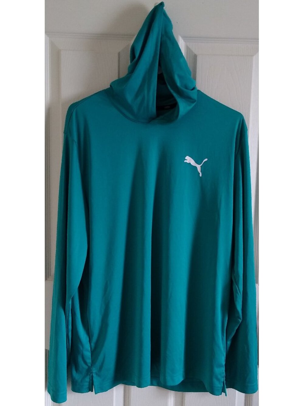 Puma Mens Sun Block Sport Swim UPF Hoodie Shirt Large Rash Guard